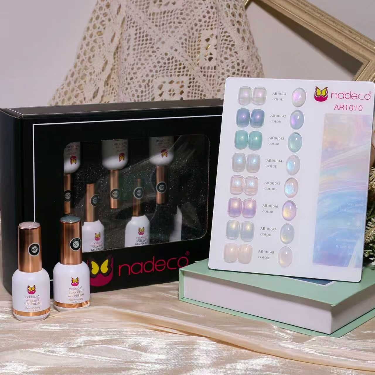 Nadeco UV Gel Polish KIt Set Of 8, 15ml Each, Model-1010