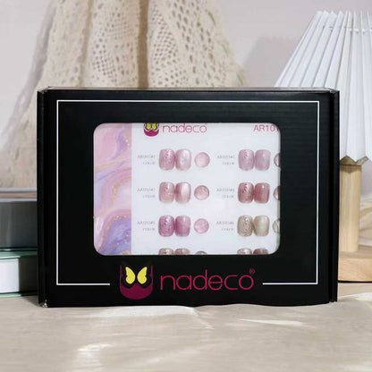 Nadeco UV Gel Polish Kit Set Of 8, 15ml Each, Cat Eye, Model-AR 1015