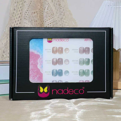 Nadeco UV Gel Polish Kit Set Of 8, 15ml Each, Cat Eye, Model-1013