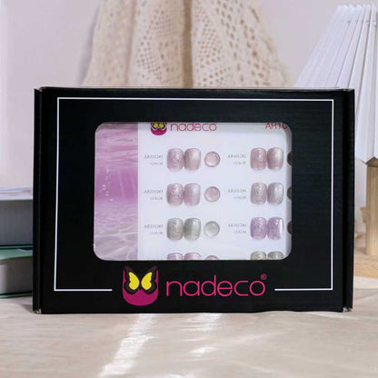 Nadeco UV Gel Polish Kit Set Of 8, 15ml Each, Cat Eye, Model-AR 1012