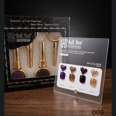 Bolt Bee Gel Polish Kit Set  of 4pcs, 15ml Each, Cat Eye, Model- 003