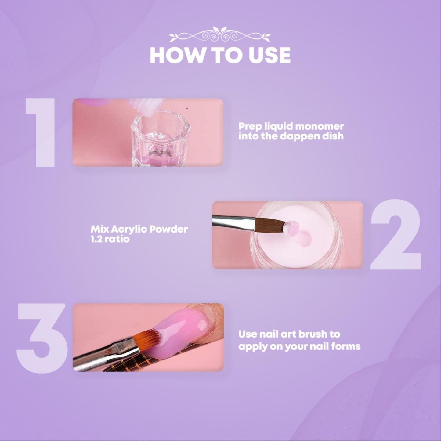 Savni Liquid Monomer Acrylic Liquid Purple (EMA) - 1000ml