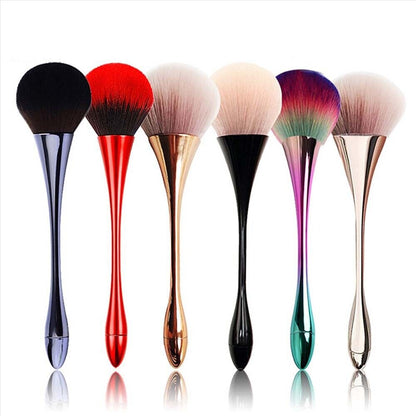 Fluffy Big Puffy Brush For Nails & Foundation - 1 Piece, Assorted Color