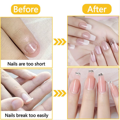 Nail Form Golden Sticker Roll for Acrylic, Gel & Polygel Extension - 500 pcs