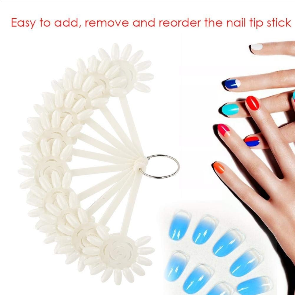 Sunflower Nail Display Wheel Chart - 10 Plates (120 Nails)