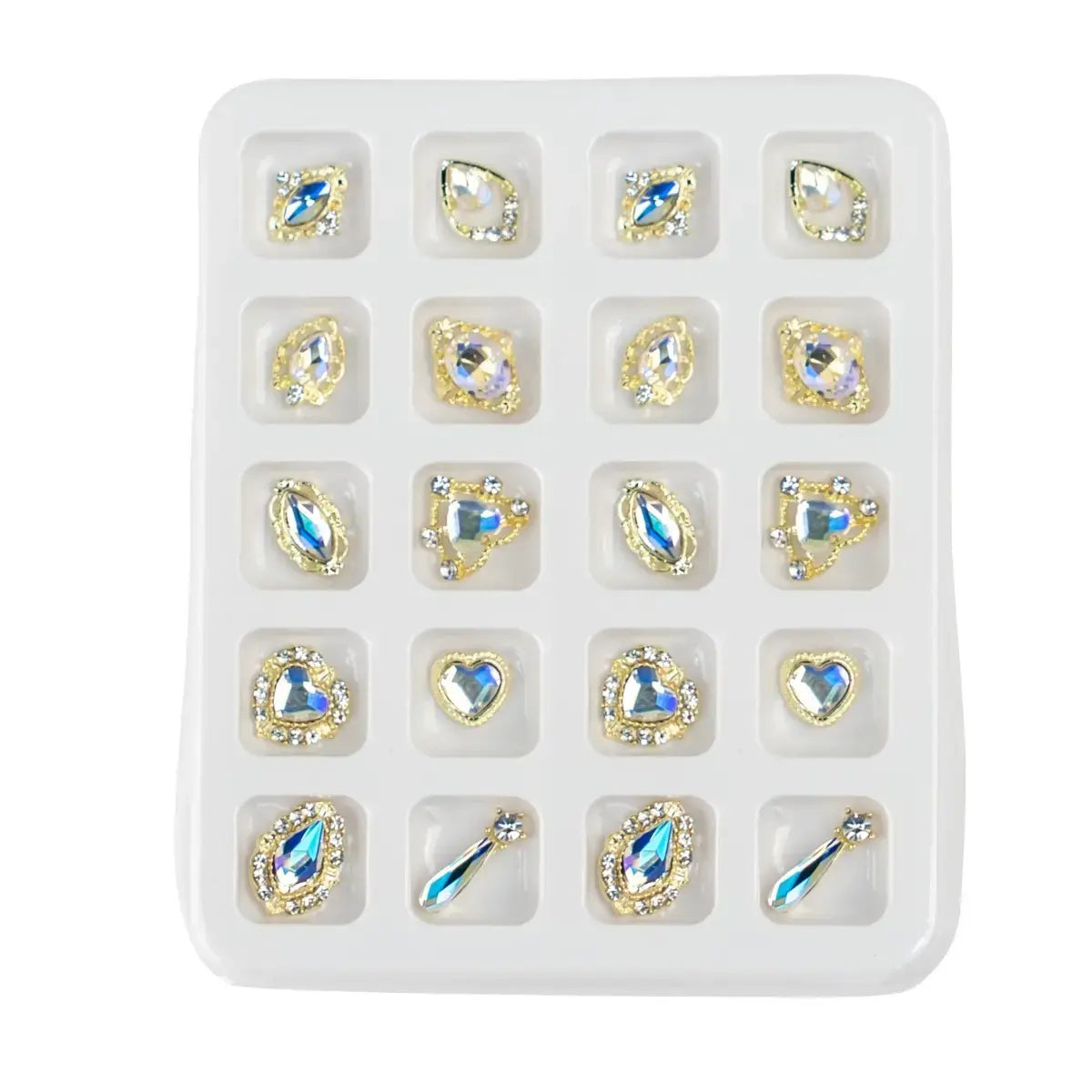 Big Rhinestone Jewel Stone Accessory - 10 pairs