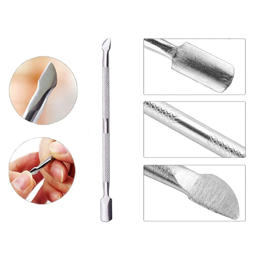 Cuticle Pusher & Cutter Stainless Steel