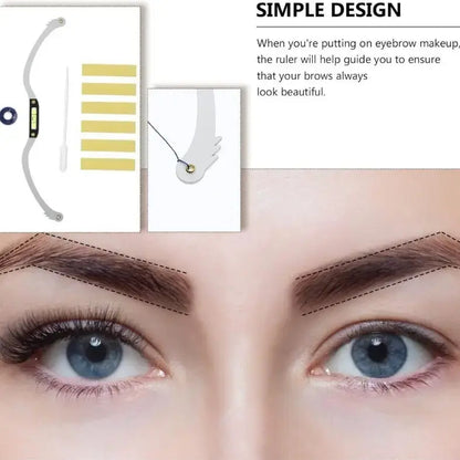 Eyebrow Mapping String Ruler Precision Brow Measuring Tool with Leveler for Microblading PMU and Symmetry Alignment
