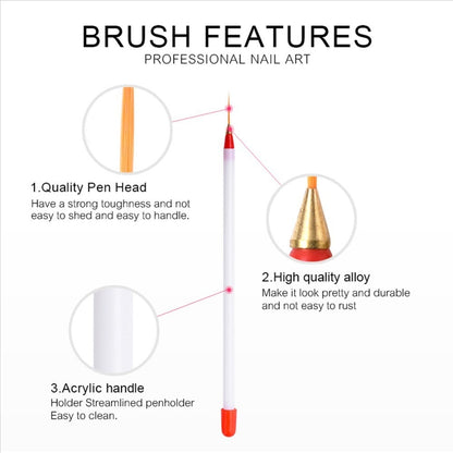 Striping Liner Brushes - Set of 3