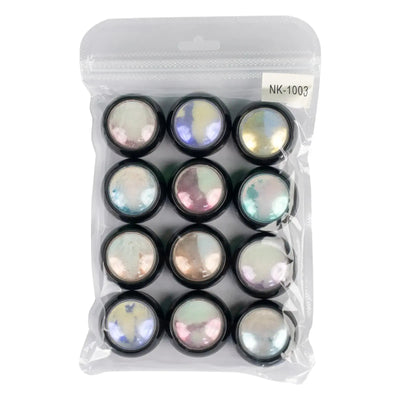 Aurora Color Changing Chrome Powder Assorted Colors - Set of 12