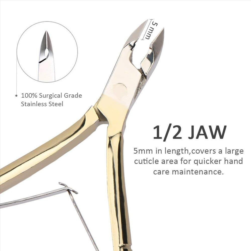 Golden Stainless Steel Nail Cuticle Cutter - Short Head
