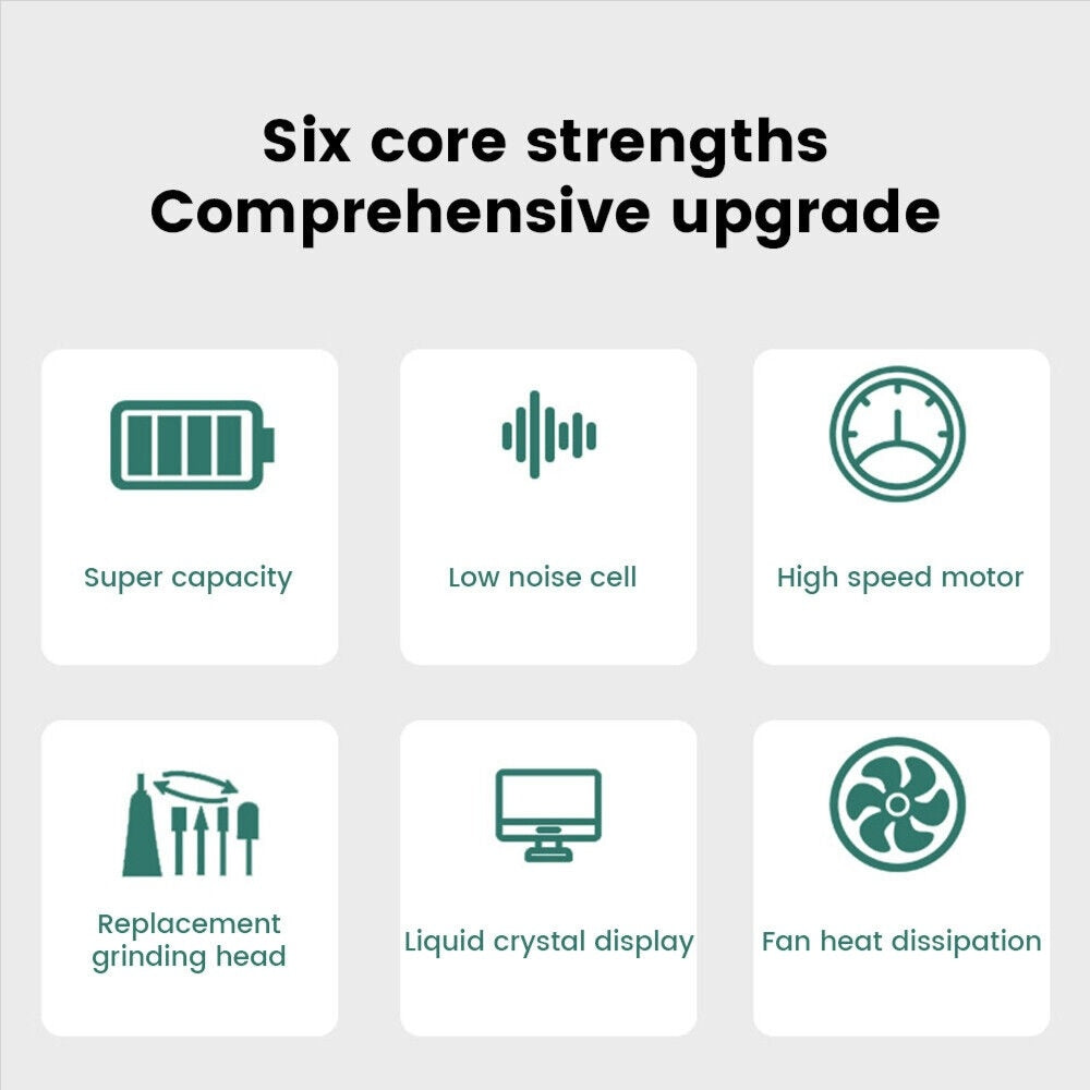 35000 RPM Electric Nail Drill File Pro Rechargeable Portable Manicure Machine