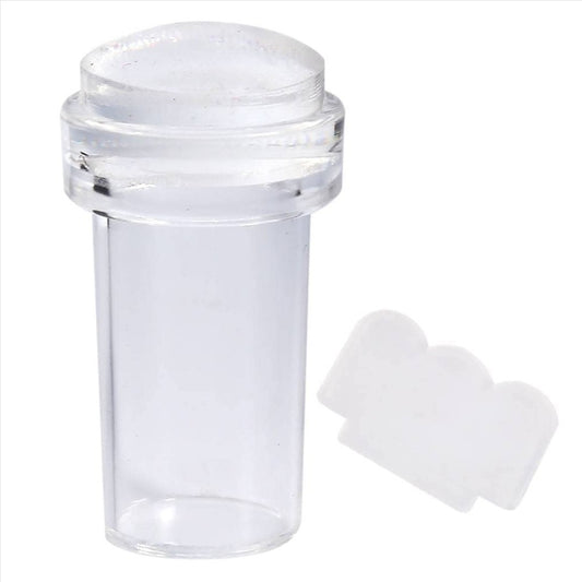 Small Silicon Stamper with Scraper for Stamping Art & French Nails