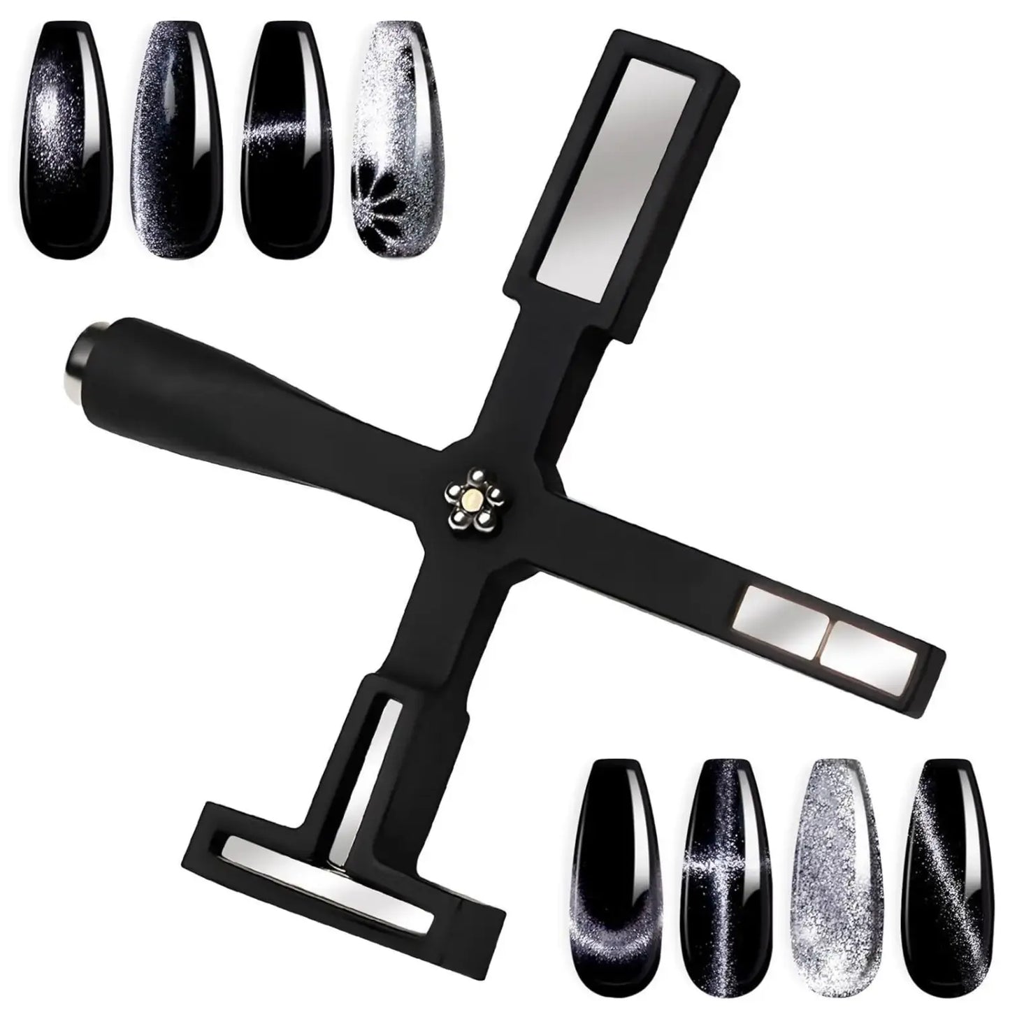 Cat Eye Magnet Tool - 5 in 1 - Round, T Shape, Flower, Square & Spliced