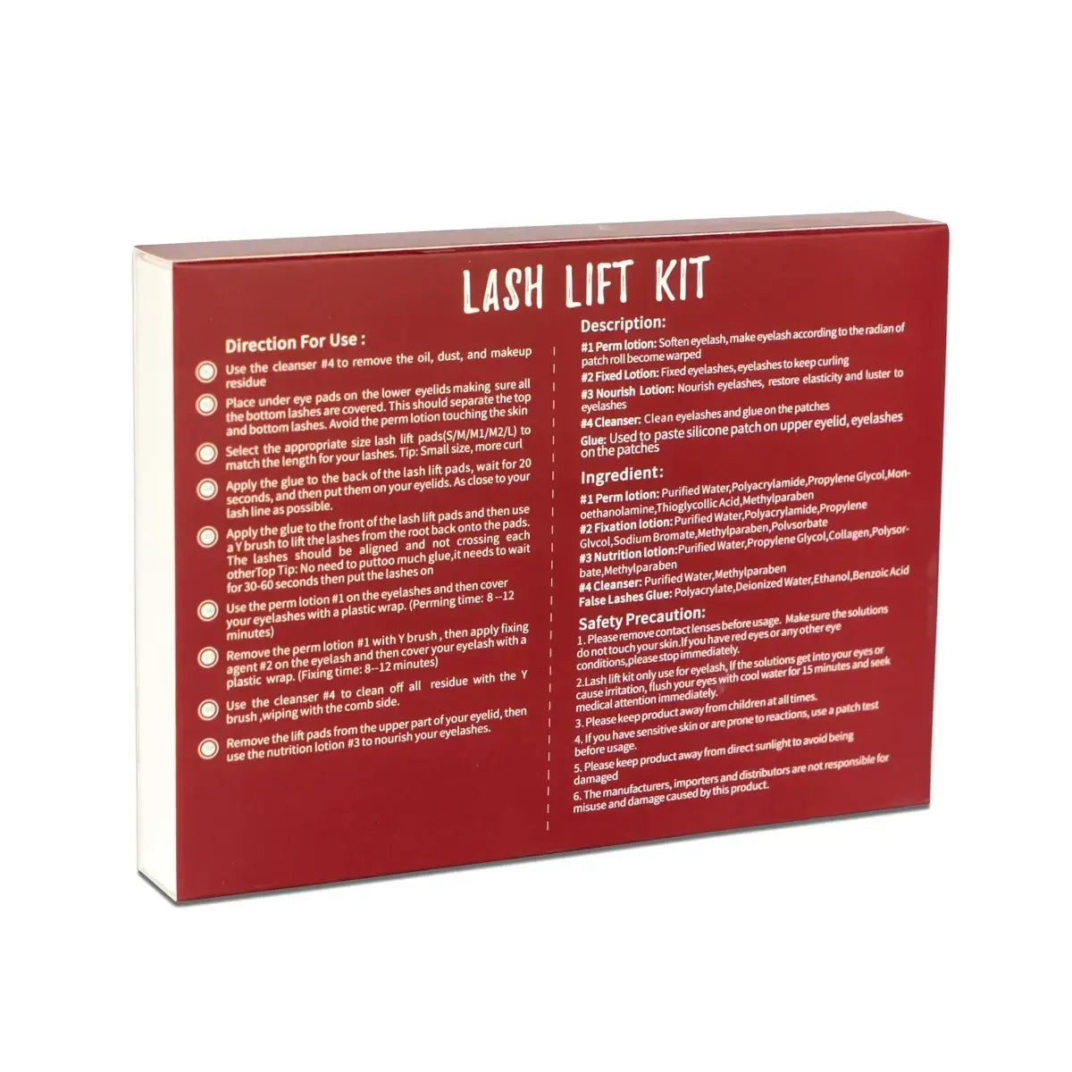 Savni Lash Lift Kit, Salon Semi-Permanent Curling Eyelash Perm Kit with Lash Shields, Eye Gel Pads and Brushes
