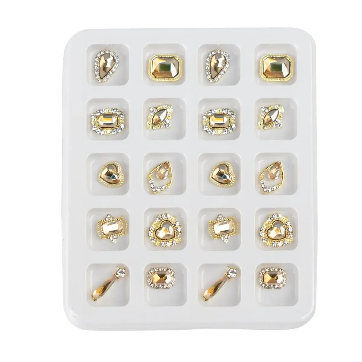 Big Rhinestone Jewel Stone Accessory - 10 pairs