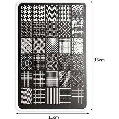 Stamping Plate for Stamp Art 10x15cm Plate - 1 Piece, Assorted Design