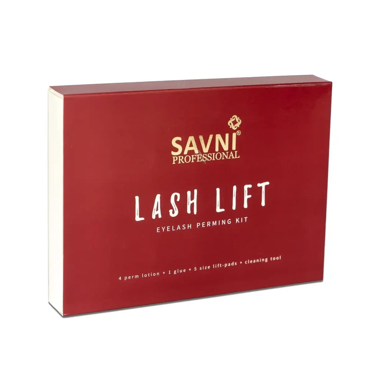 Savni Lash Lift Kit, Salon Semi-Permanent Curling Eyelash Perm Kit with Lash Shields, Eye Gel Pads and Brushes