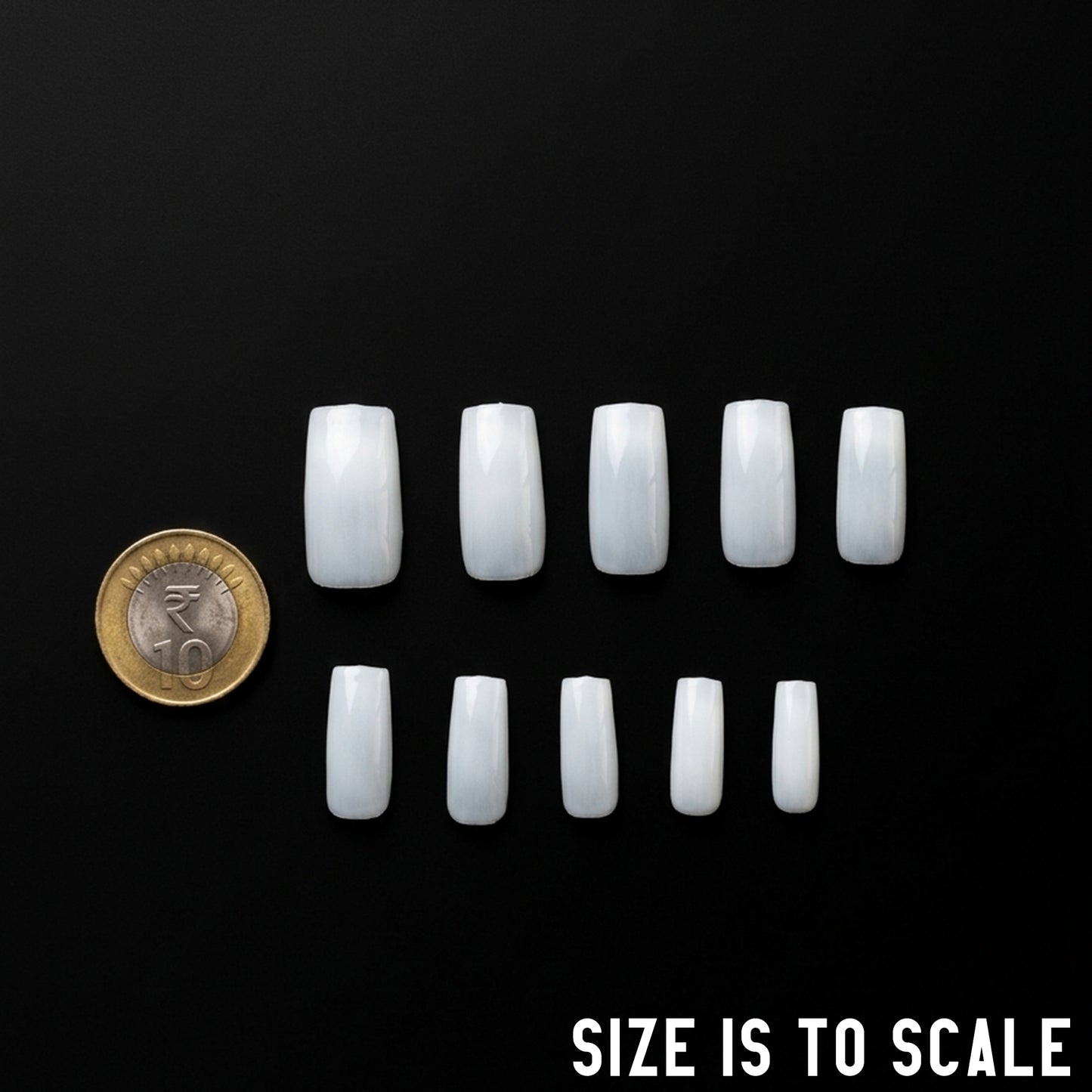 Savni E2 Full Cover Square Natural Tips - 500 pcs