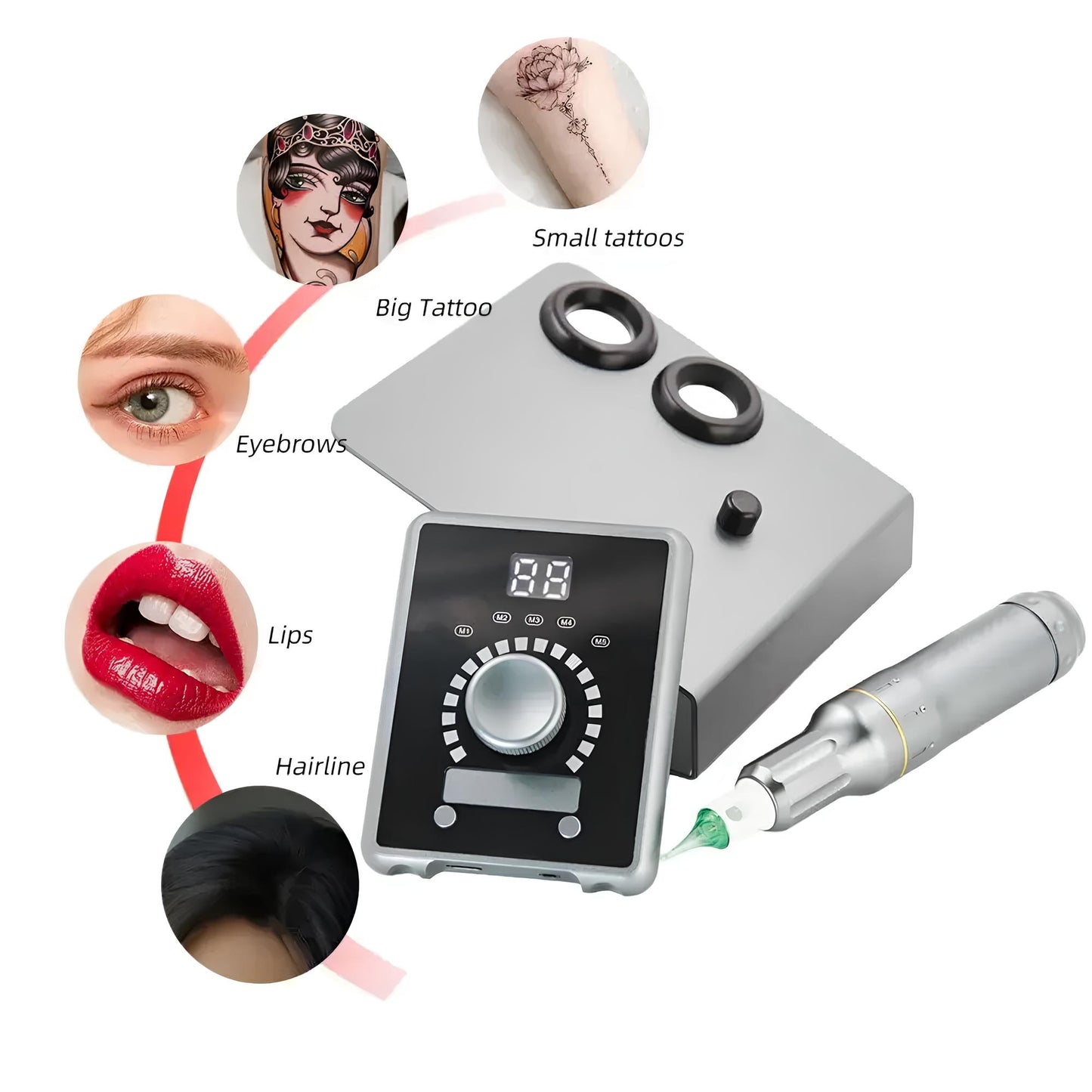 Premium PMU Machine for Microblading, Tattoo, Lip Liner & Full Lip Color