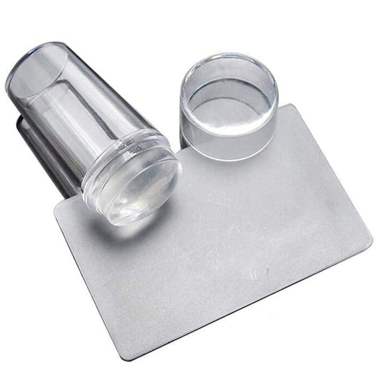 Big Silicon Nail Stamper with Scraper for Stamping Art & French Nails