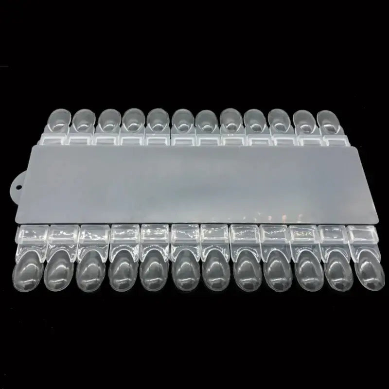 Removable Transparent Display Sticks Tray - 24 Nails