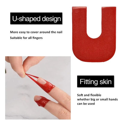 Nail Protective Stickers - 10 Stickers in 1 sheet