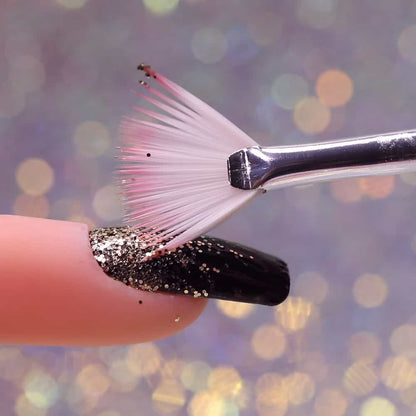 Nail Fan Brush For Glitter/Mylar