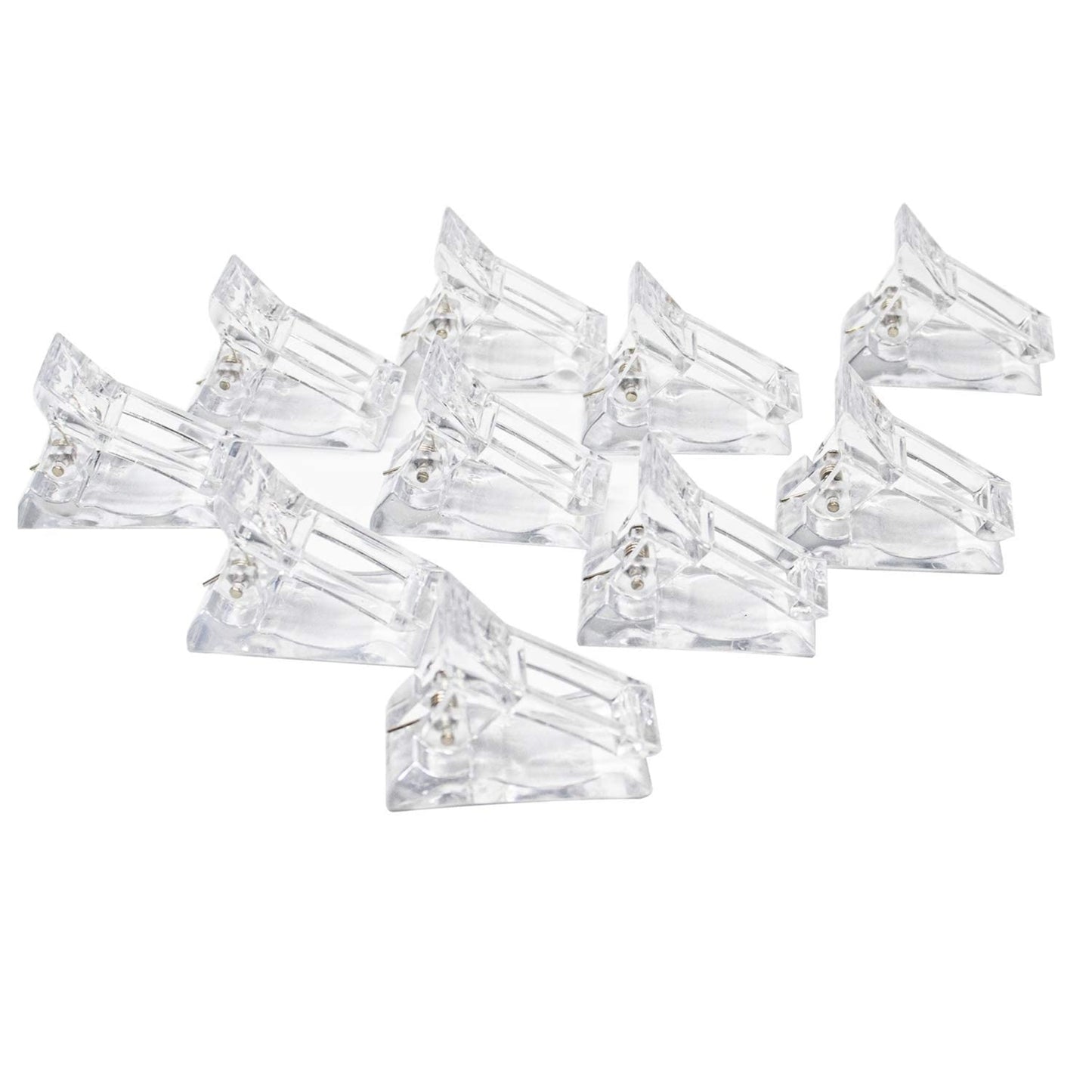 Polygel Nail Clips for Polygel Mold Nails - Pack of 10