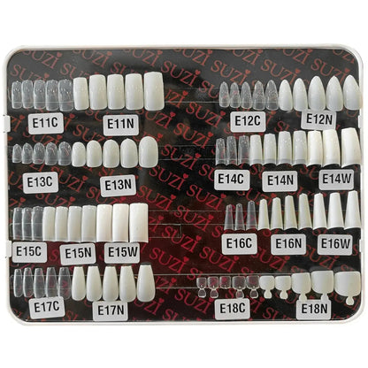 Suzi E11N Full Cover Medium Square Natural Tips - 500 Pcs