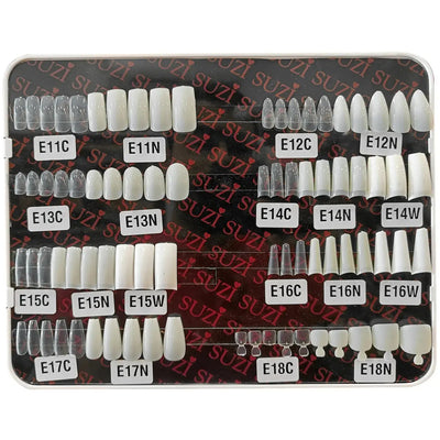 Suzi E12 Full Cover Medium Almond Tips - 500 Pcs