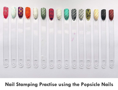 Nail Display Sticks Round Pack Of-50