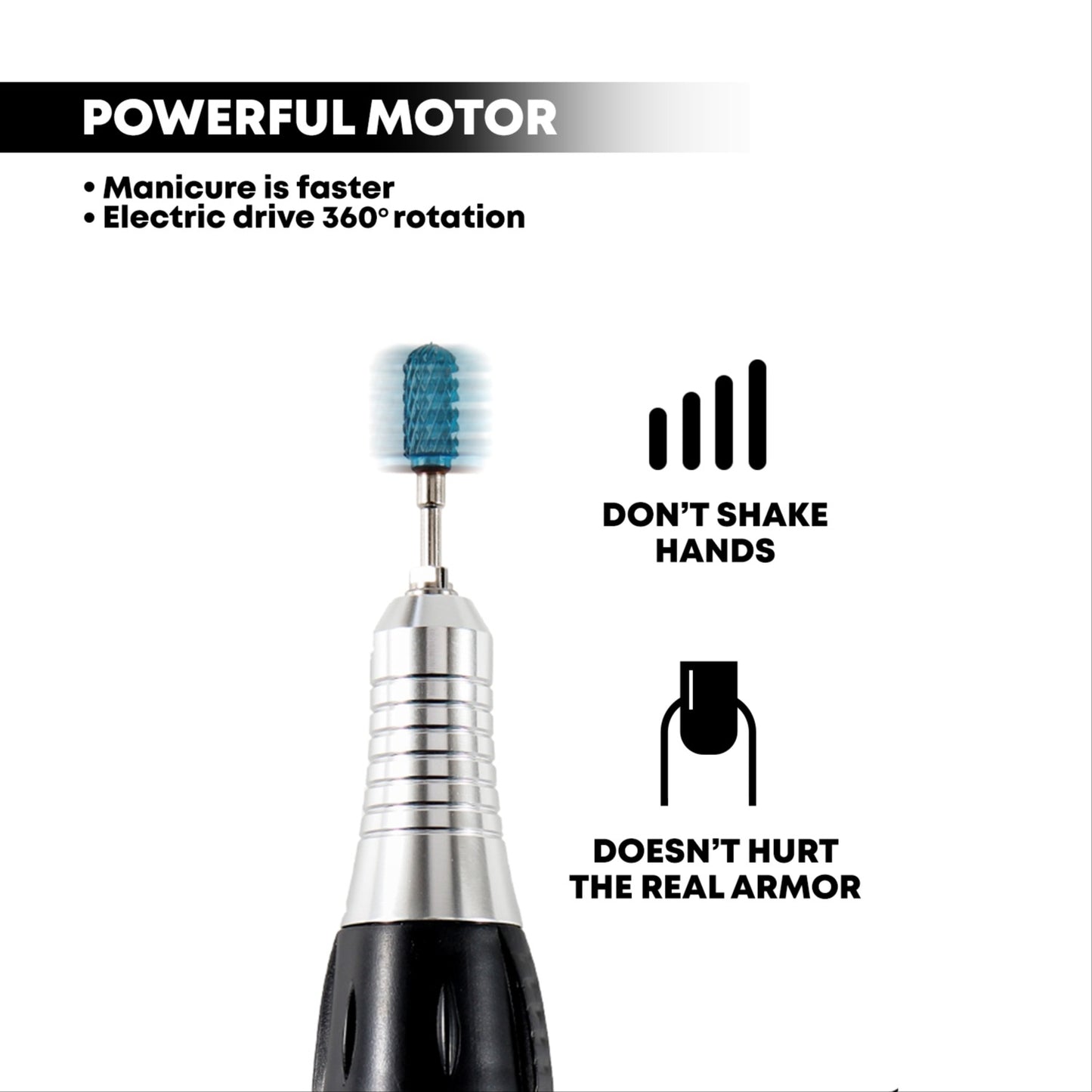 35000RPM Heavy Duty Maximum Stability Electric Nail Drill Machine