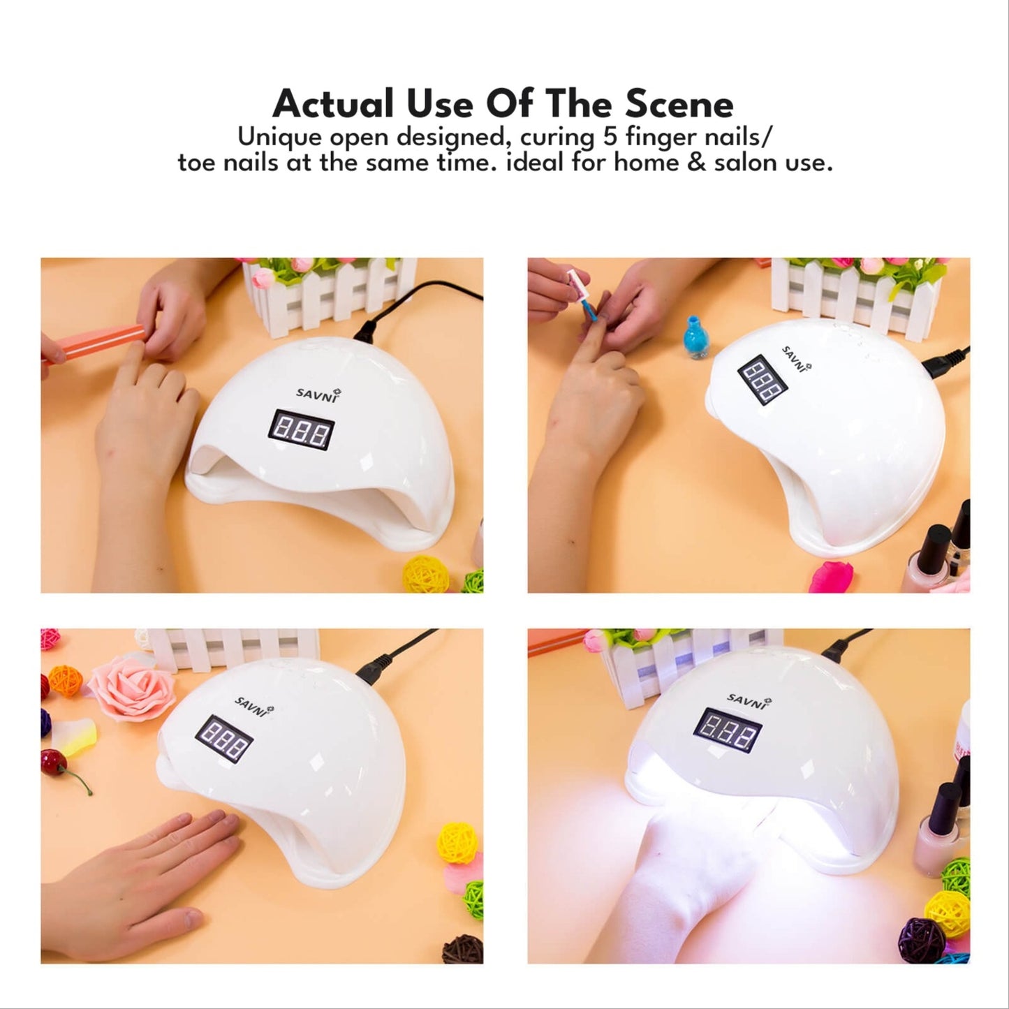Savni 48W UV/LED Lamp - 6 Month Warranty Included