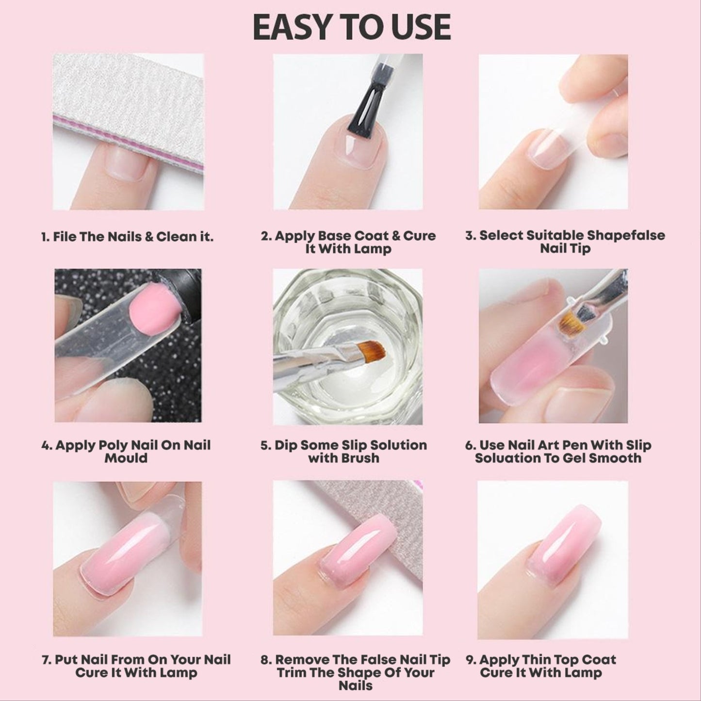 Savni Cover Peach 30ml Polygel Extension Gel