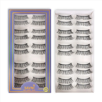 Savni 5D Temporary Mink Hair Eyelash Extensions 10 pairs Model 017