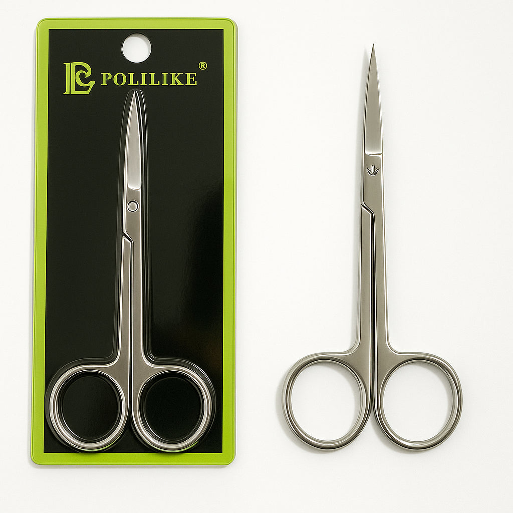 Short Eyelash Trimming Scissors Softly Curved