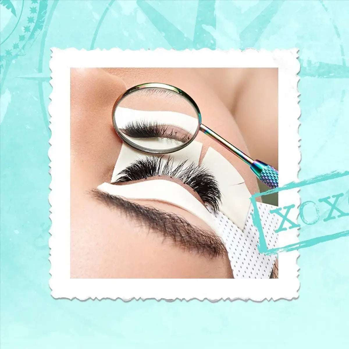 Eyelash Extension Mirror Titanium Small Size