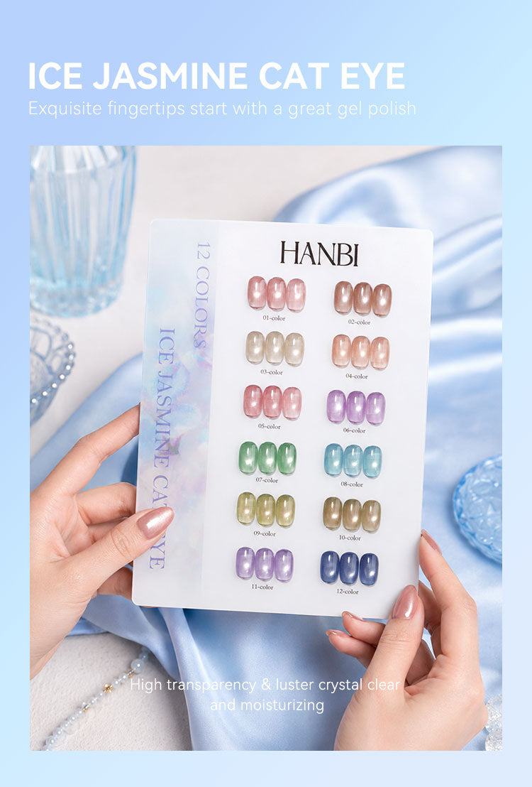 Vinimay UV Gel Polish Kit Set Of 12pcs, 15ml Each, Cat Eye, Model-D