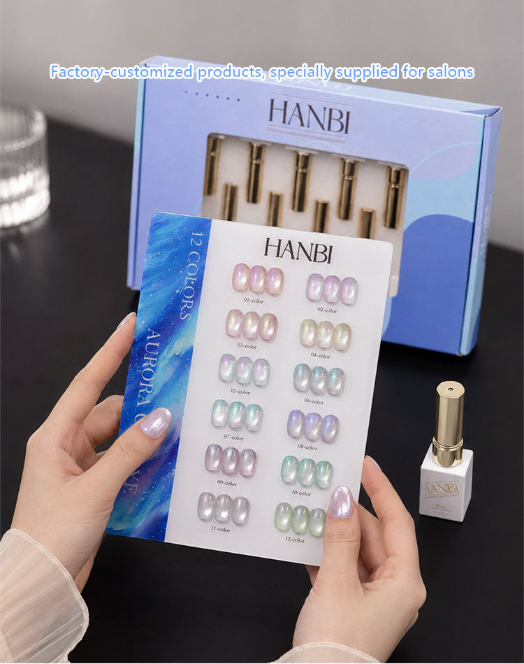 Vinimay UV Gel Polish Kit Set Of 12pcs, 15ml Each, Cat Eye, Model-F