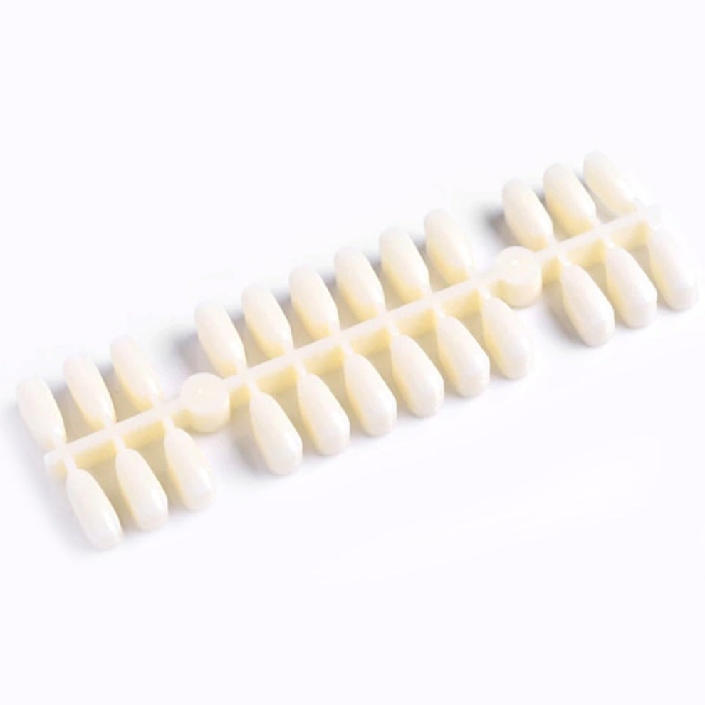 Rounded Bottom Rectangle Oval Shape Nail Display Tips - 240 Nails