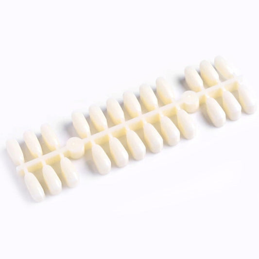 Rounded Bottom Rectangle Oval Shape Nail Display Tips - 240 Nails