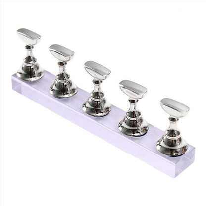 Magnet Stand Display for Practice and Press On Nail Creation - 5 Stands