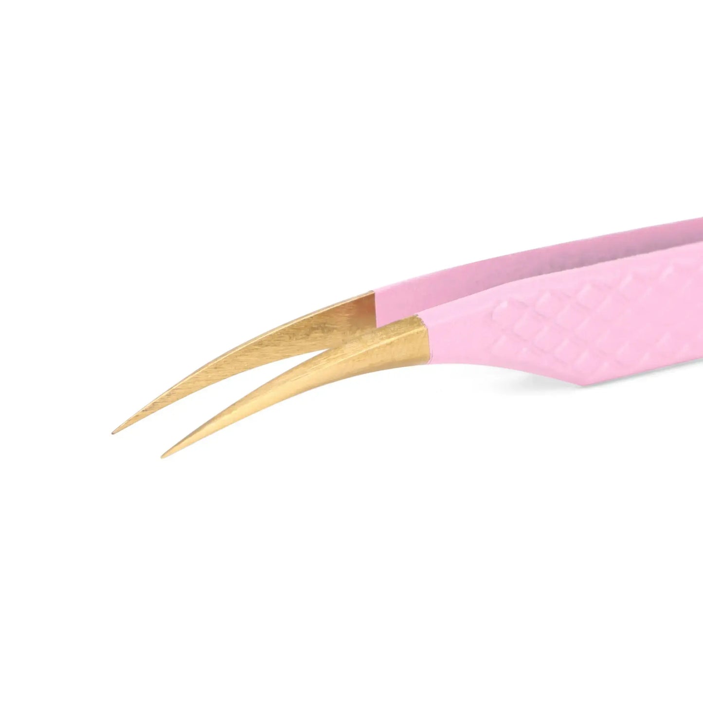 Savni Pink Gold Eyelash Extension Tweezers Straight