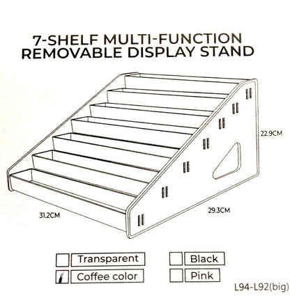 5-Shelf Display Stand for Nail Polish Holding - Holds up to 30 Polishes