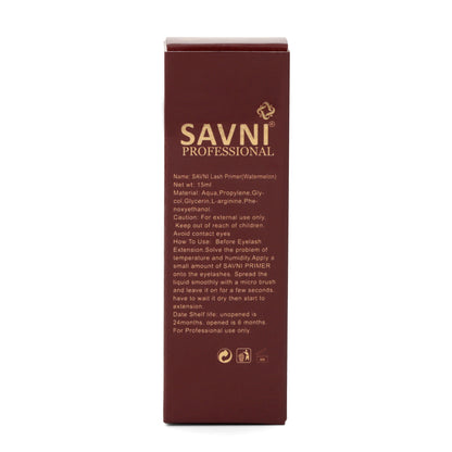 Savni Permanent Eyelash Primer, Liquid Dropper 15ml - Watermelon Scented