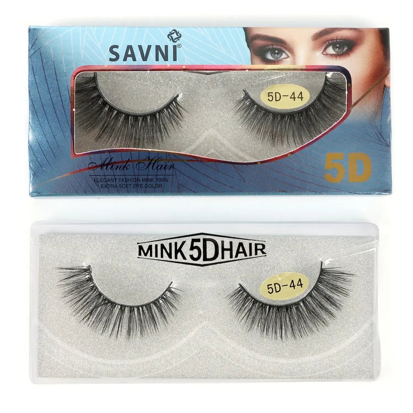 Savni 5D Professional Temporary Mink Hair Eyelash Extension 10 pairs Model 5D-44