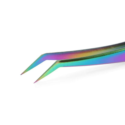 Savni Chromatic Eyelash Extension Tweezers Angled