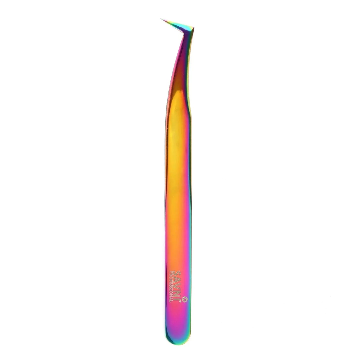Savni Chromatic Eyelash Extension Tweezers Bent