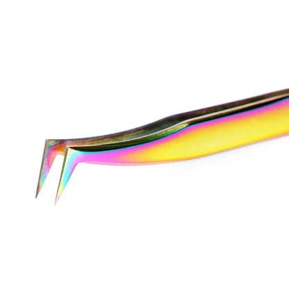 Savni Chromatic Eyelash Extension Tweezers Bent